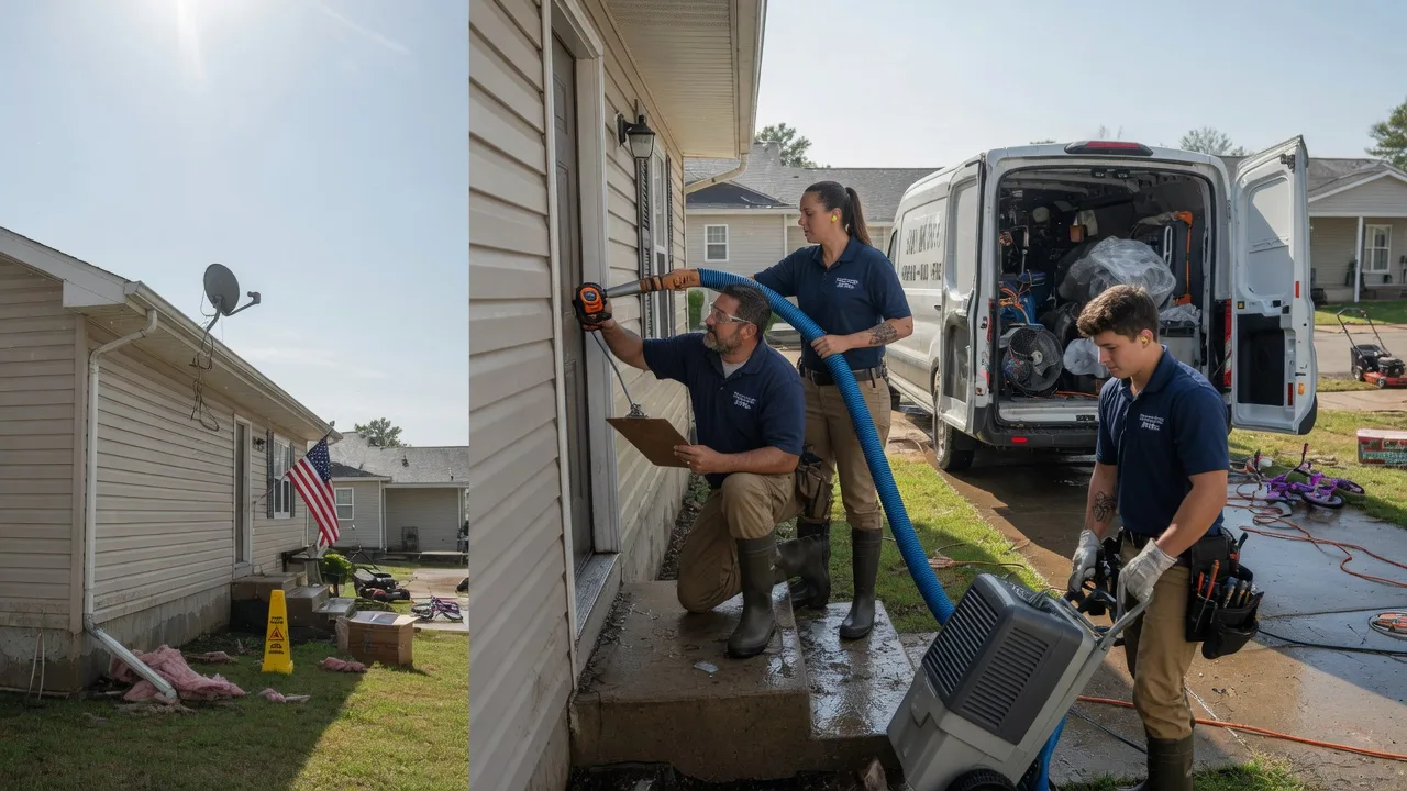 Ceiling Water Damage Restoration in Cloutierville, LA near me